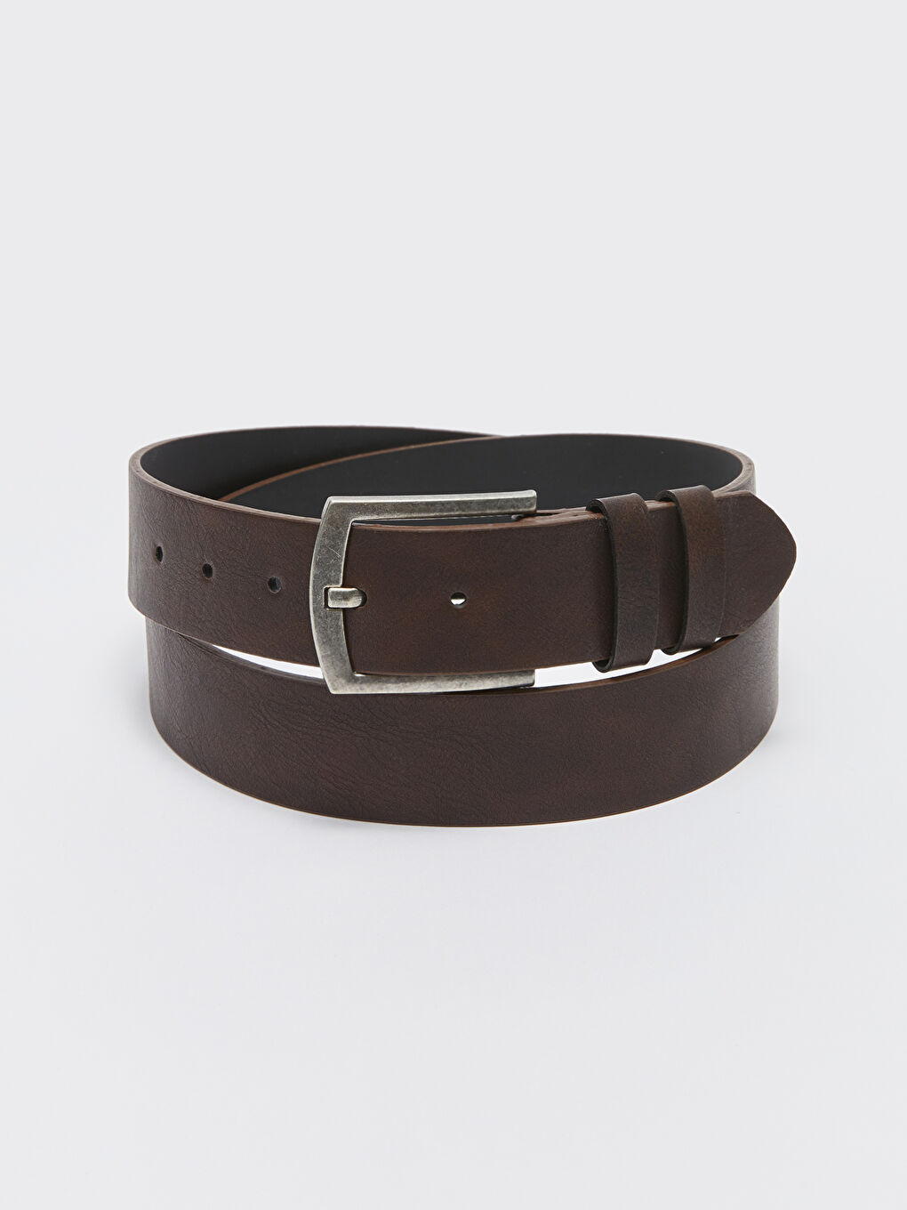 Kahverengi Deri Görünümlü Erkek Kemer