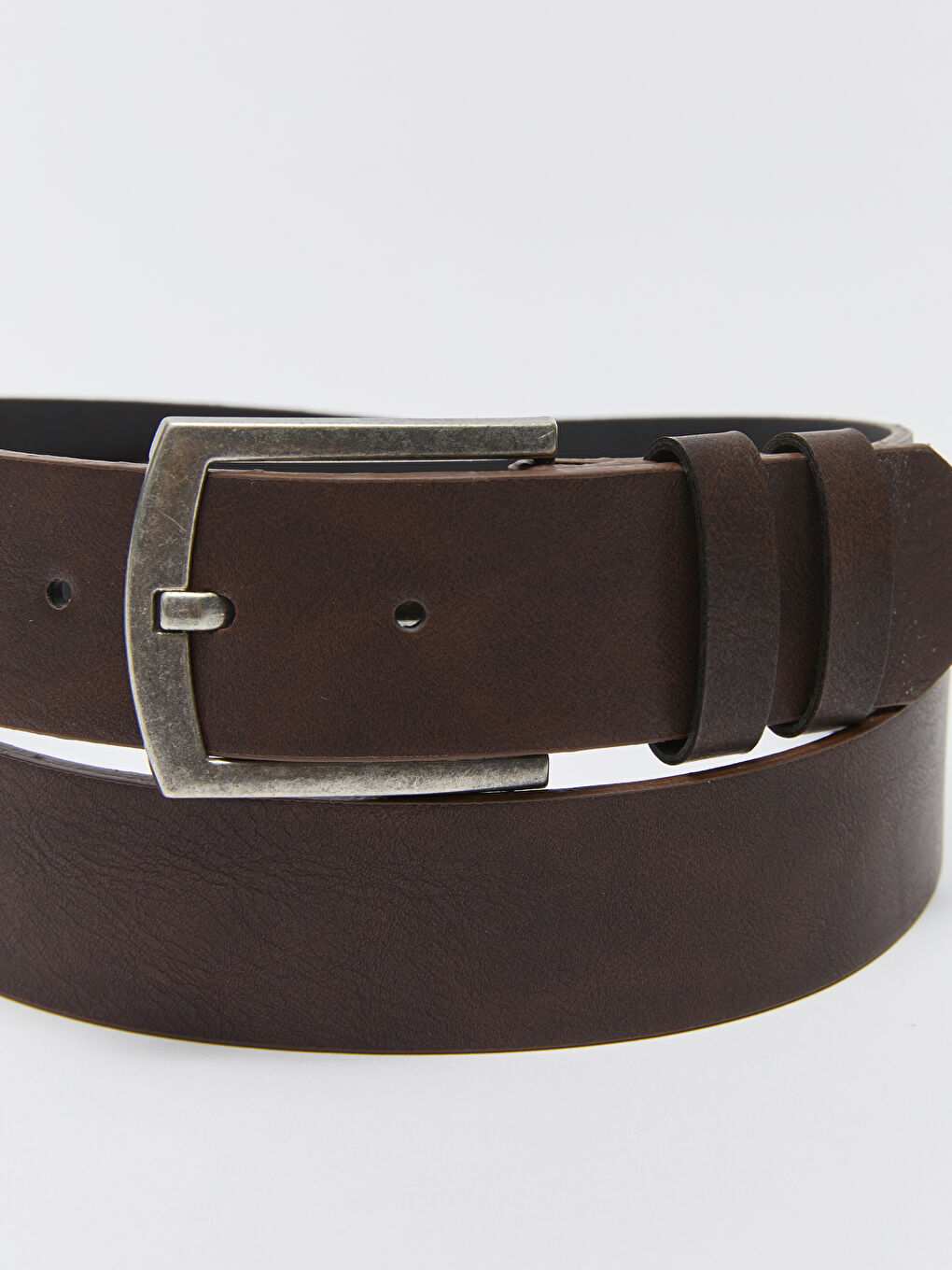 Kahverengi Deri Görünümlü Erkek Kemer-3