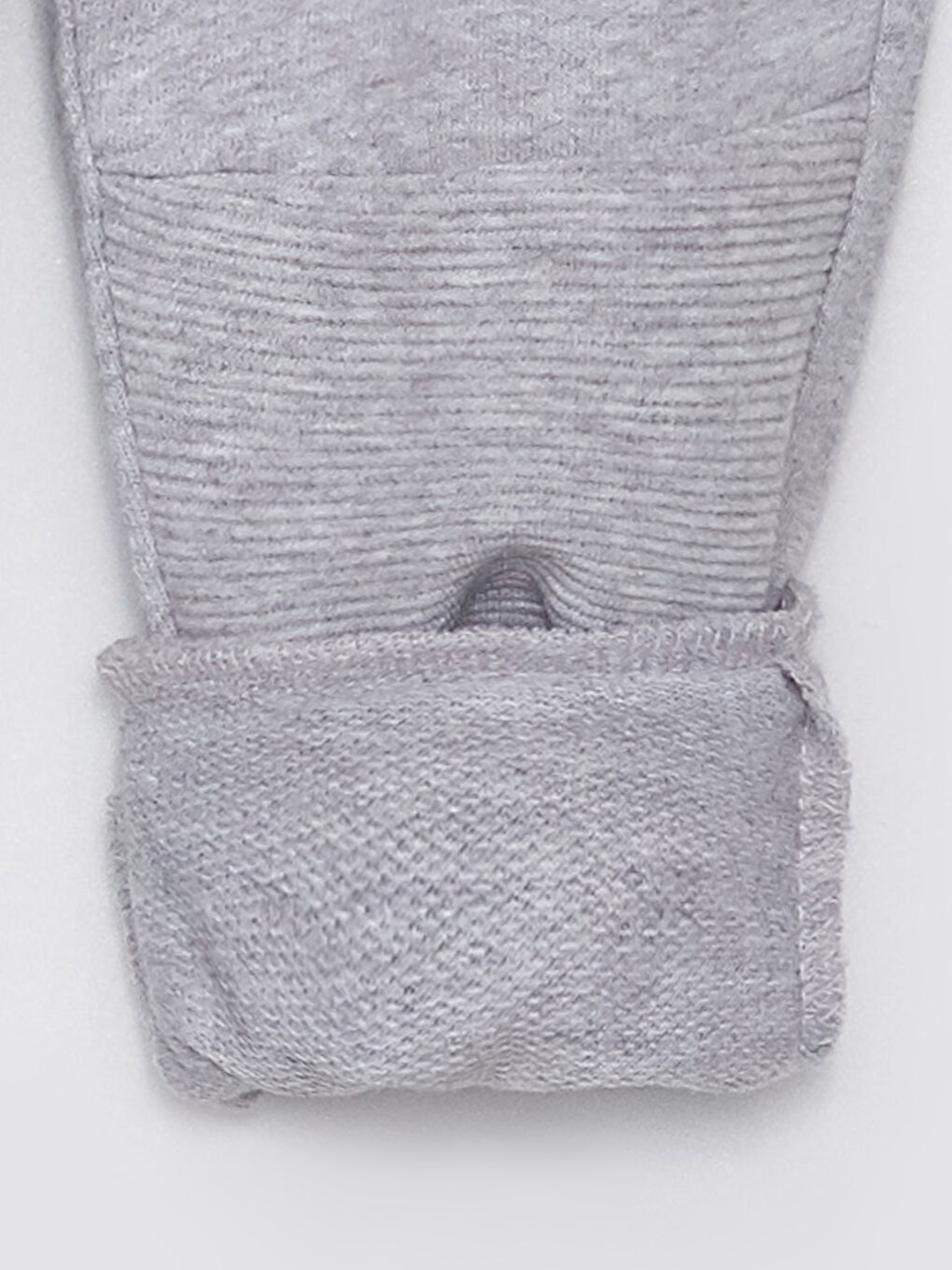 Gri Beli Lastikli Basic Erkek Bebek Eşofman Alt-3