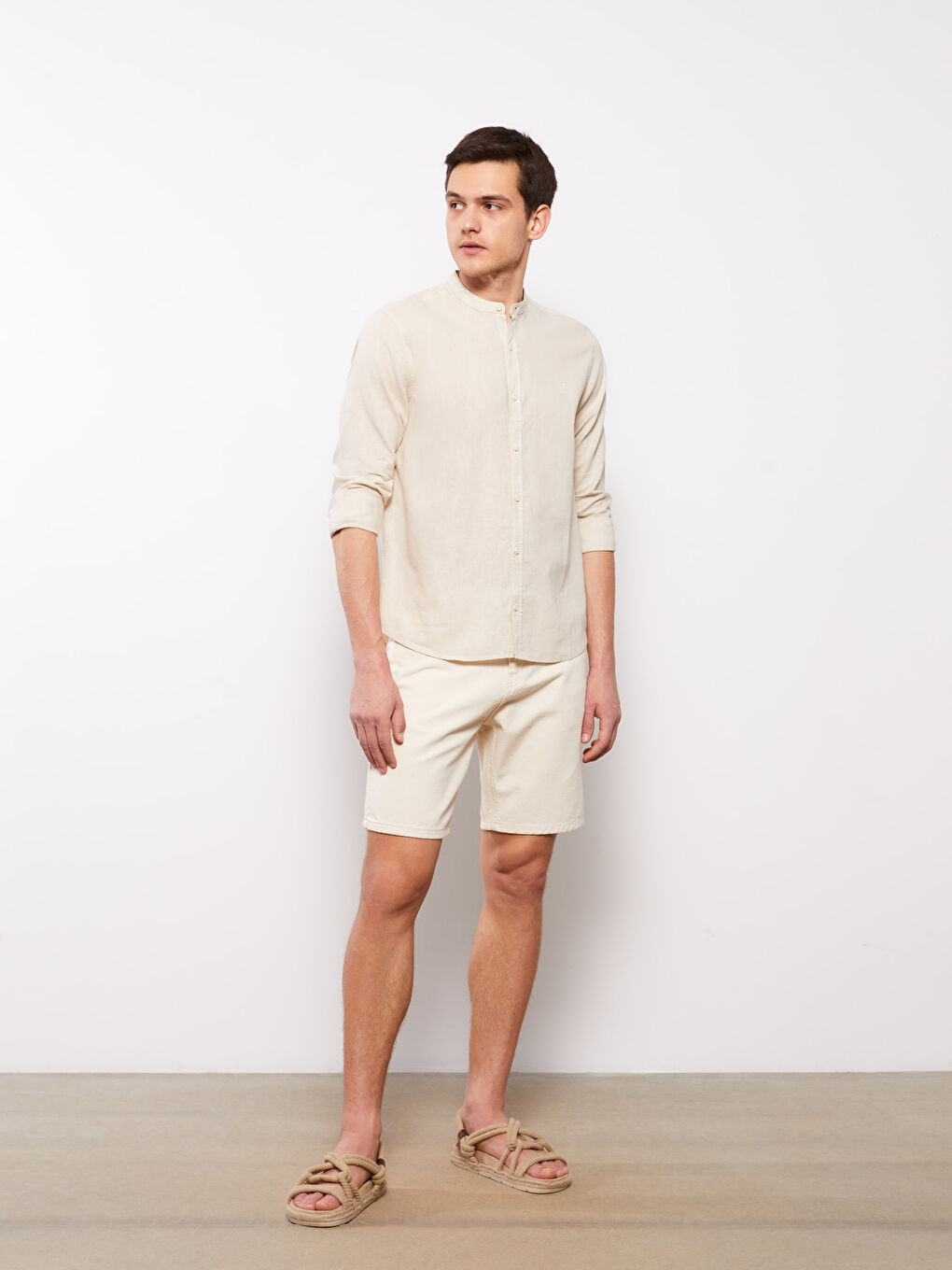 Рубашка Мужская С Длинным Рукавом Стандартного Кроя-2