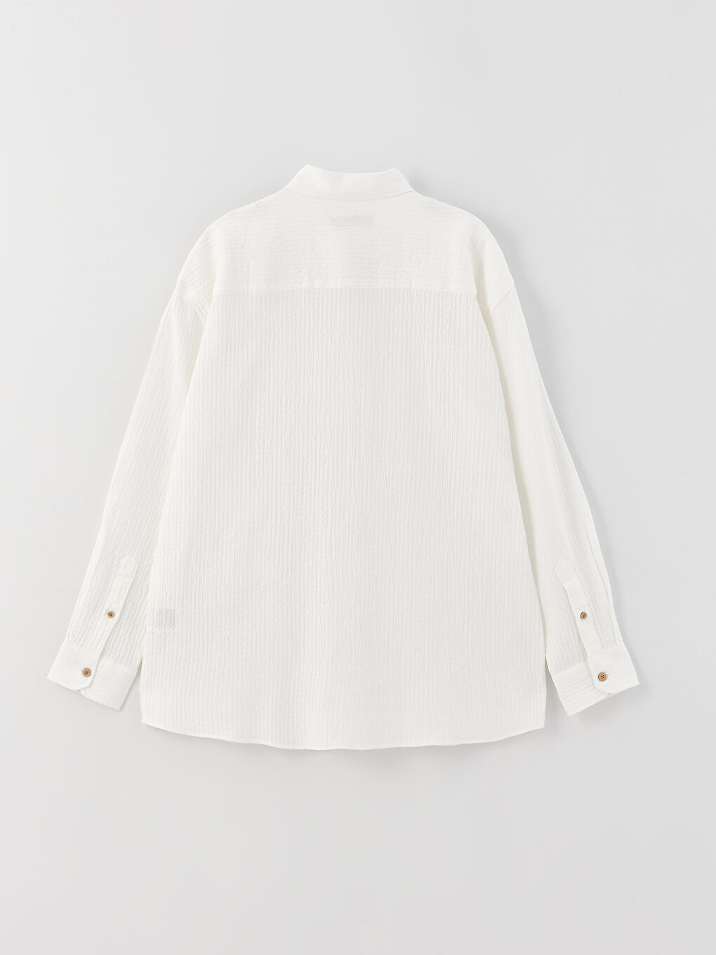 Relaxed Fit Long Sleeve Men's Shirt-6