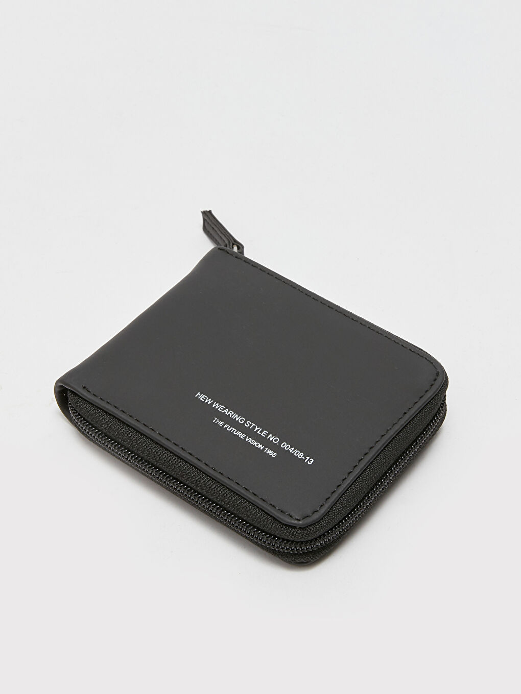 Siyah Yazı Baskılı Erkek Cüzdan-1