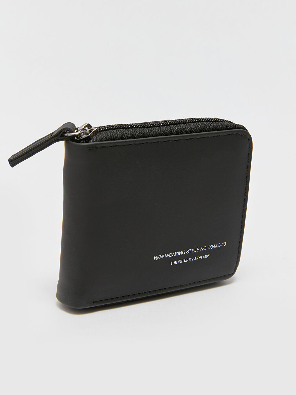 Siyah Yazı Baskılı Erkek Cüzdan-2