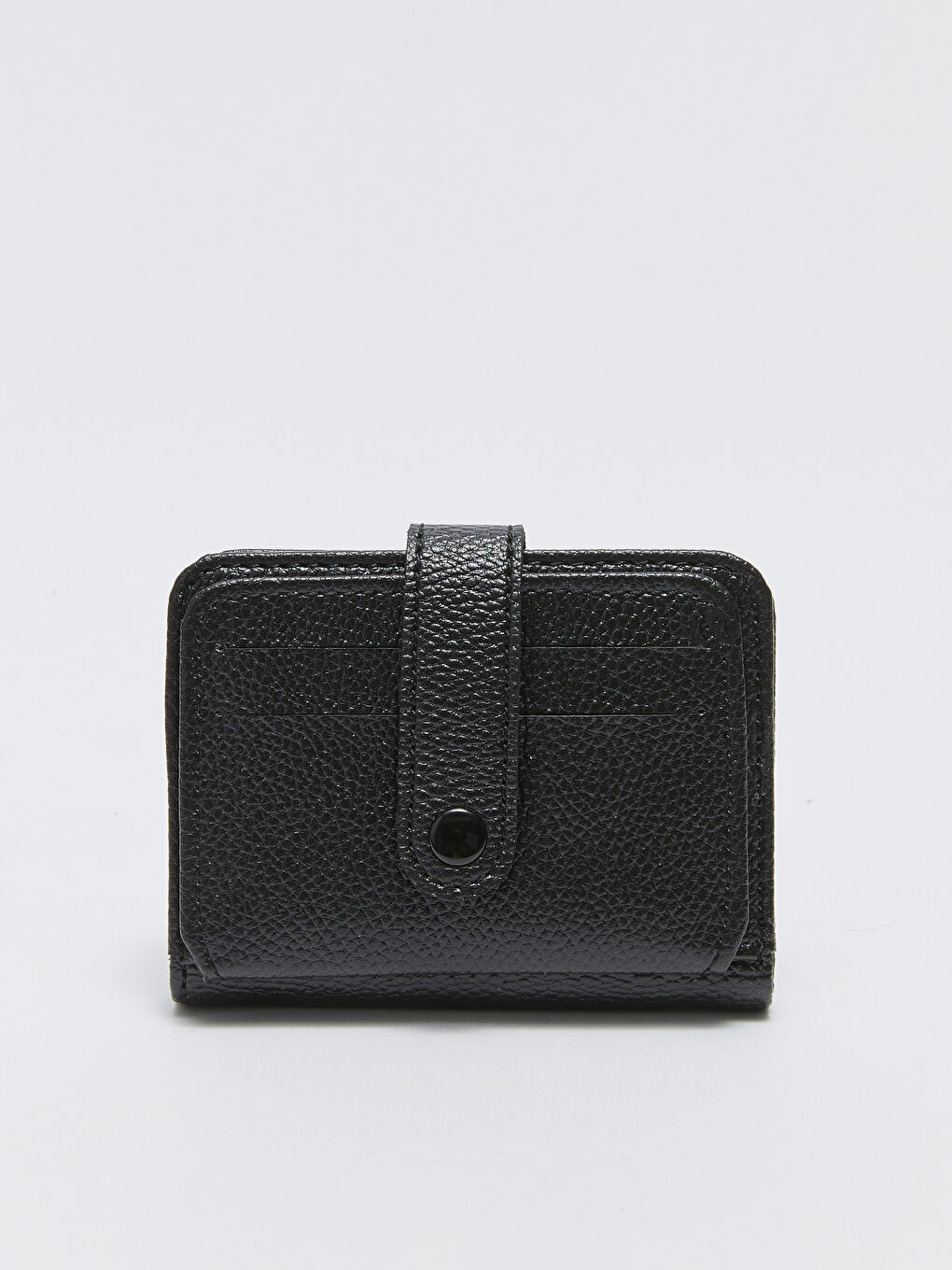 Siyah Deri Görünümlü Erkek Kartlık