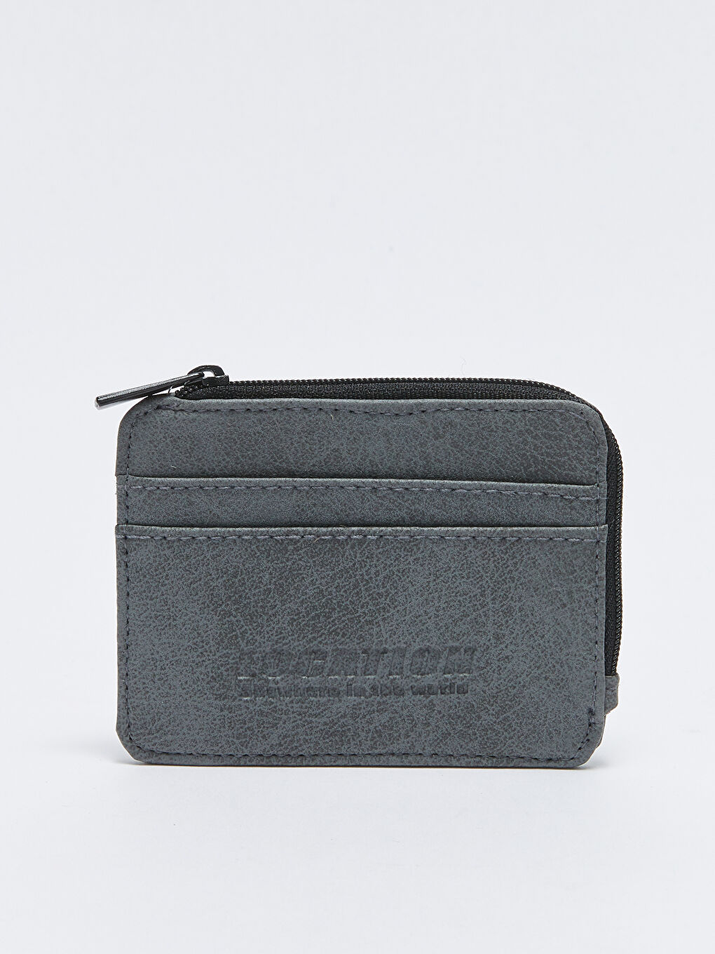 Gri Deri Görünümlü Erkek Kartlık