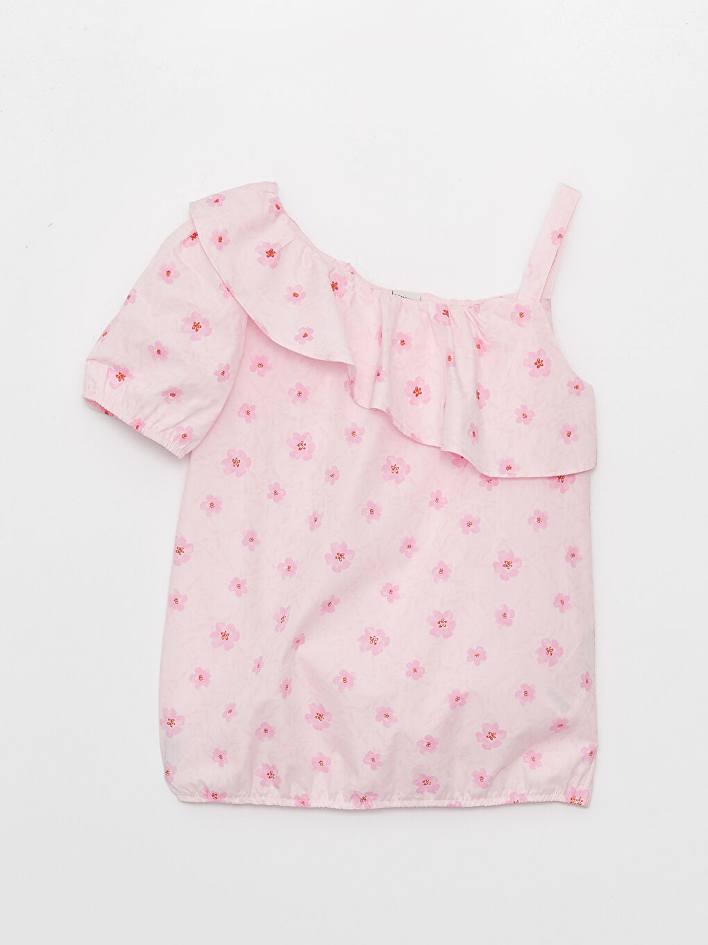 Pembe Desenli Kız Çocuk Bluz