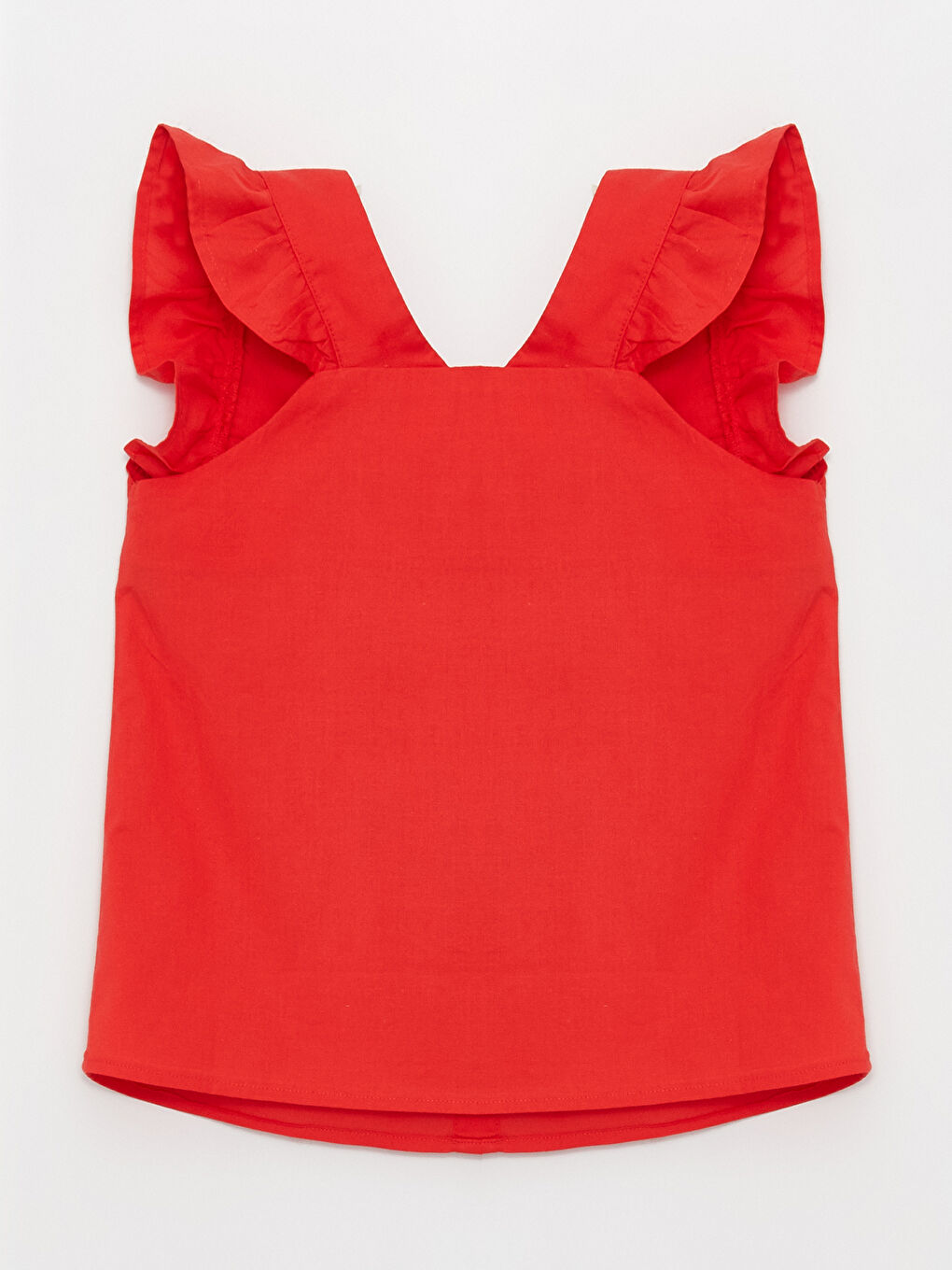 Square Collar Short Sleeve Girl Shirt -S3CJ88Z4-GPU