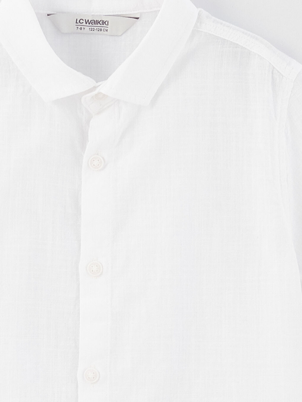 Beyaz Basic Kısa Kollu Erkek Çocuk Gömlek ve Papyon-2