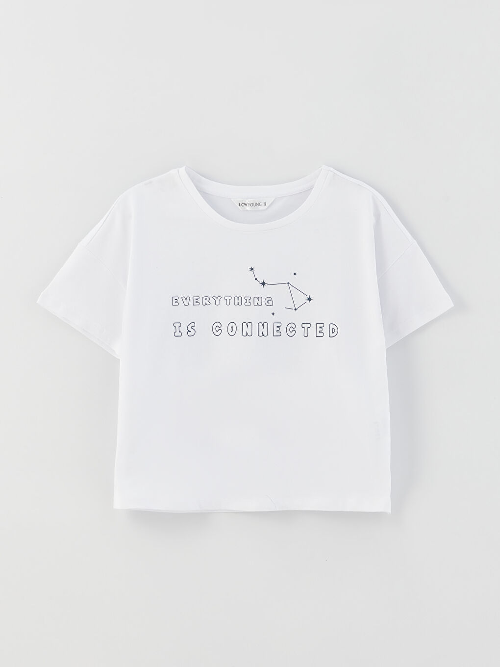 Set de pijamale scurte pentru Femei cu guler rotund și imprimeu-6