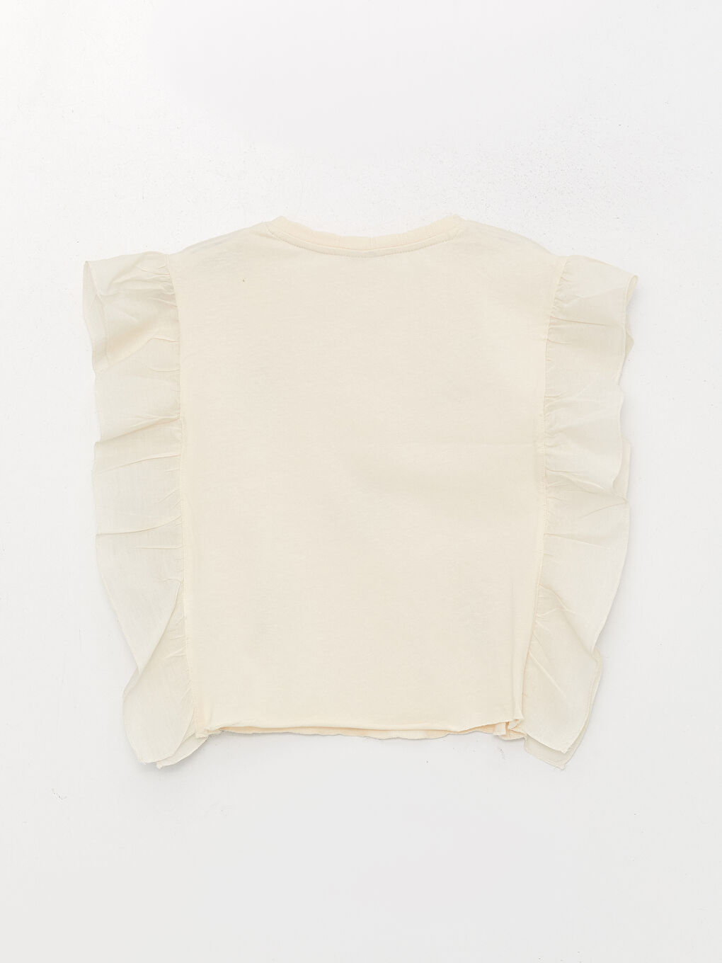 Crew Neck Embroidered Girls' T-Shirt-1