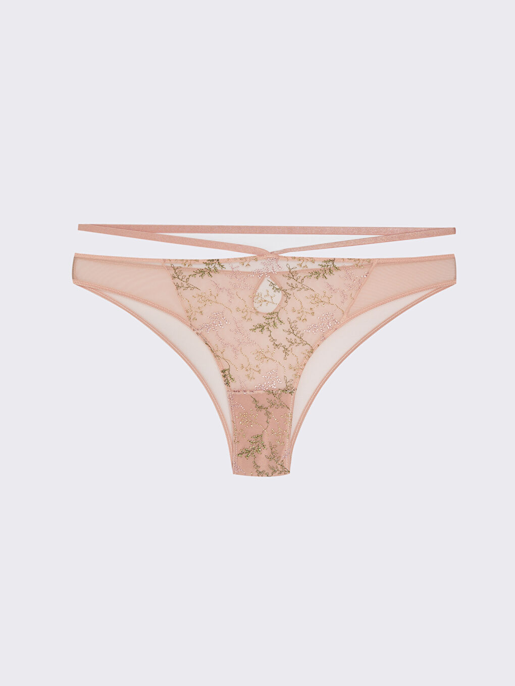 Pembe Dantelli Fantezi Brazilian Külot