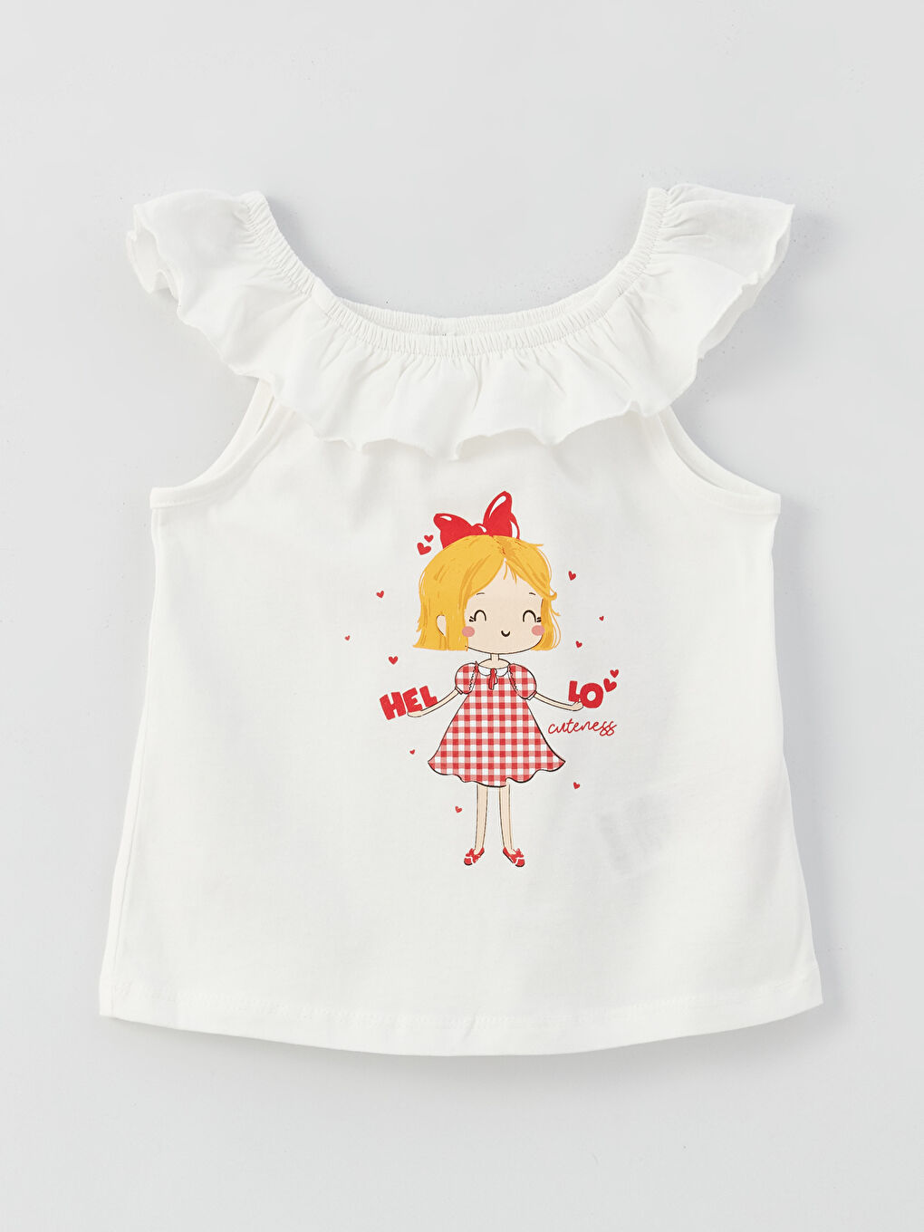 فيست مطبوع بياقة دائرية - بنات رضع - مجموعتين-1