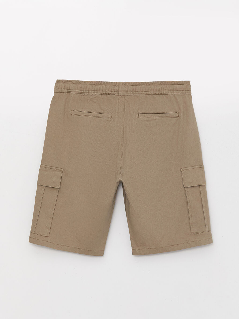 Standard Fit Linen Blended Men's Cargo Shorts -S3CK63Z8-GVP