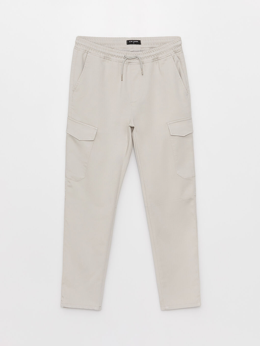 Gri Slim Fit Erkek Kargo Pantolon-5