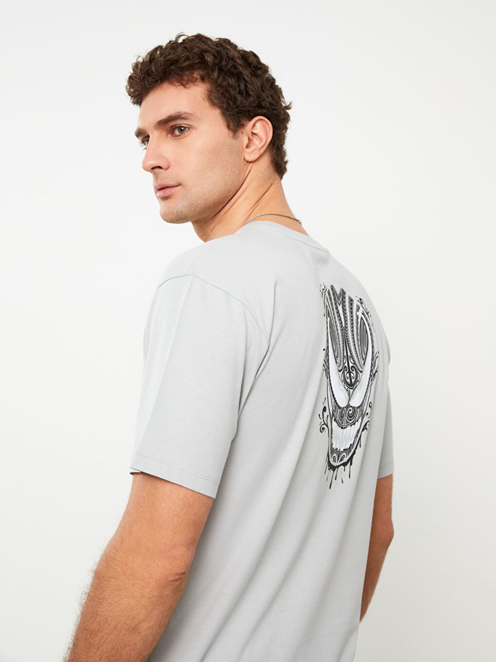 XSIDE Crew Neck Short Sleeve Venom Printed Jersey Men's T-Shirt -S3CK78Z8-FKD