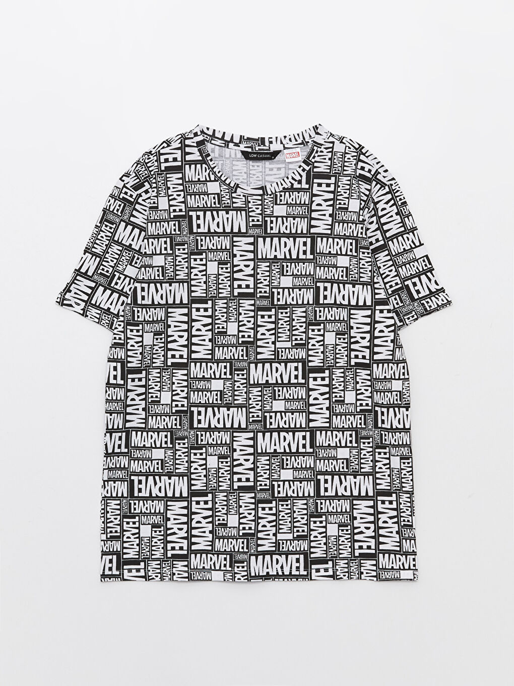 Crew Neck Short Sleeve Marvel Printed Jersey Men's T-Shirt-5