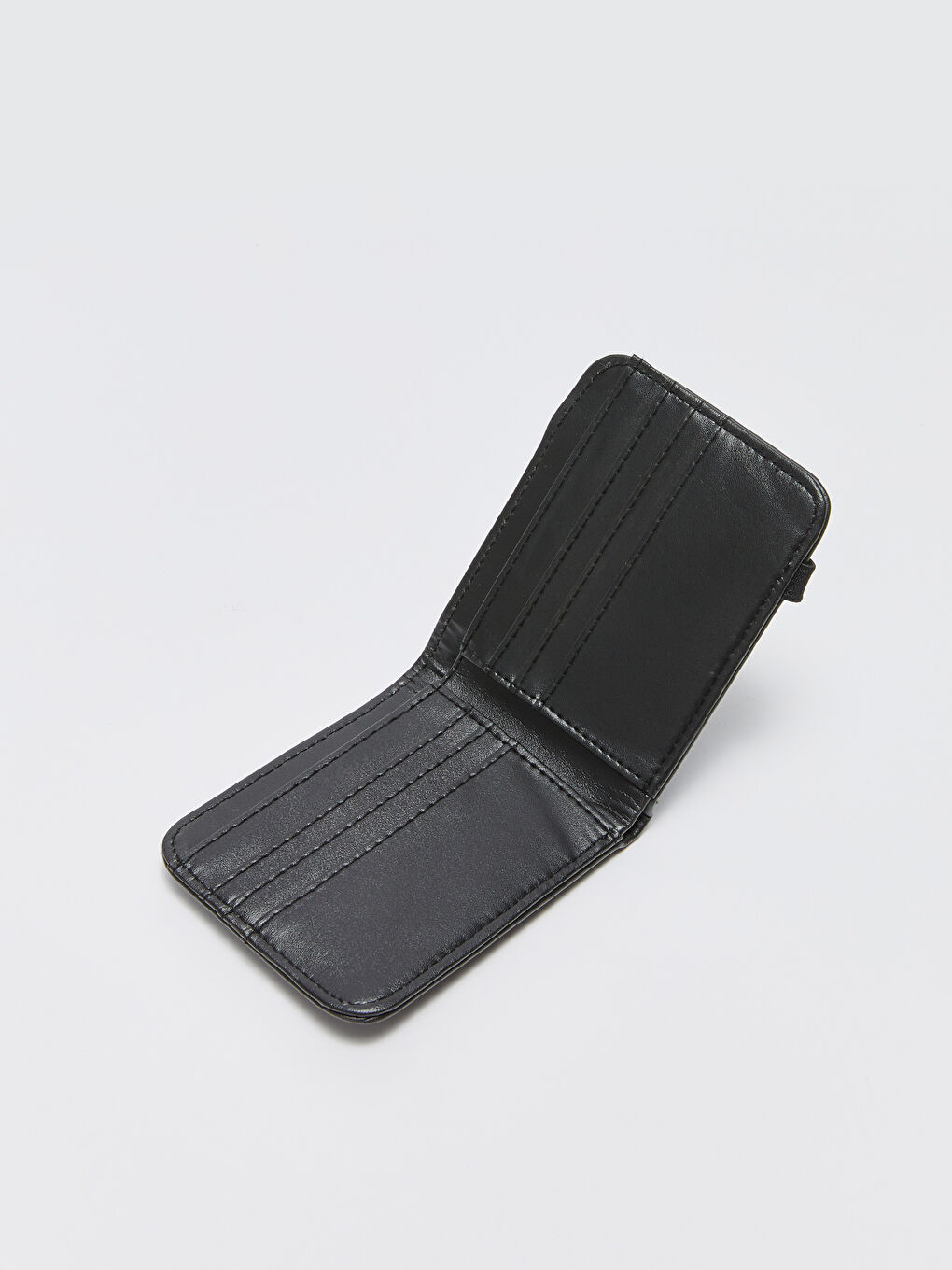 Siyah Deri Görünümlü Erkek Cüzdan-3