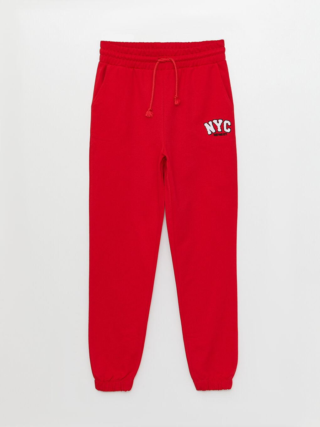 LCW Vision Elastic Waist Printed Women's Thick Sweatpants -S3CL65Z8-HNK