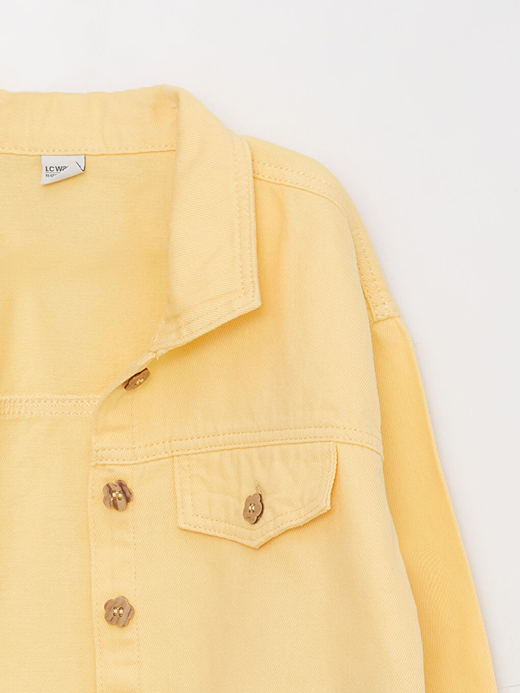 LCW Kids Shirt NeckGirl's Crop Jacket -S3CL79Z4-FUS - LC Waikiki