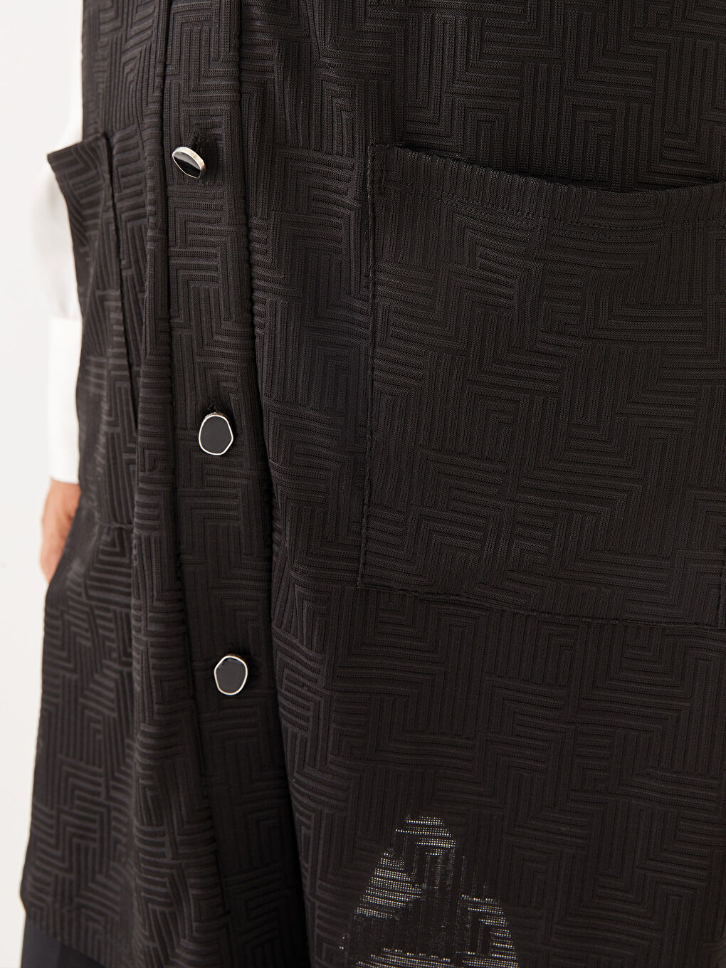 Gilet à motifs pour Femmes avec encolure en V-3