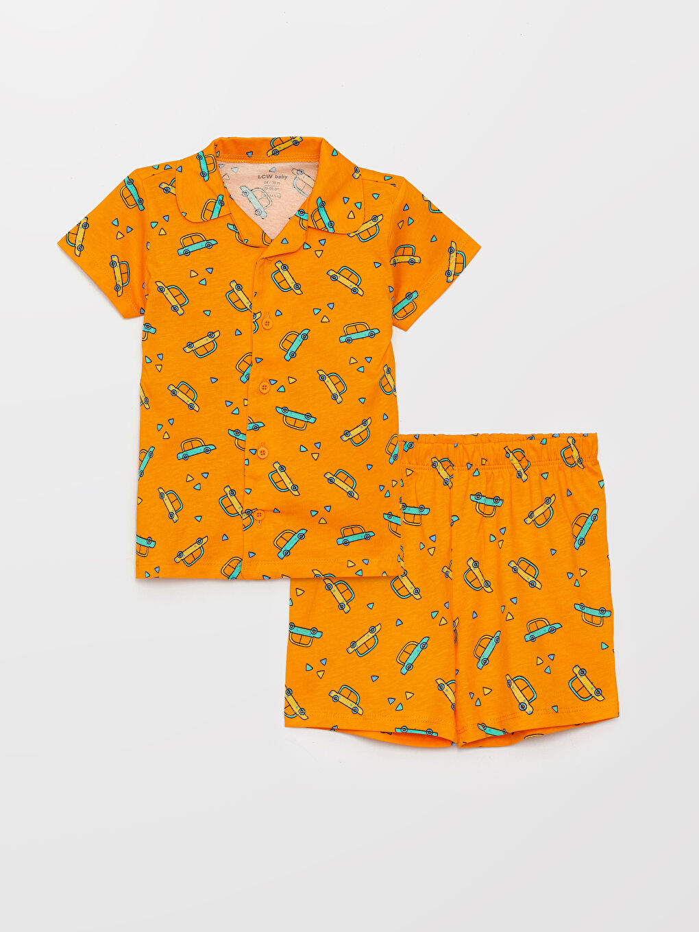 Turuncu Erkek Bebek Pijama Takımı