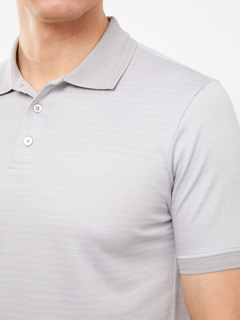 Tricou pentru Bărbați Mercerizat cu Guler Polo și Mânecă Scurtă-3