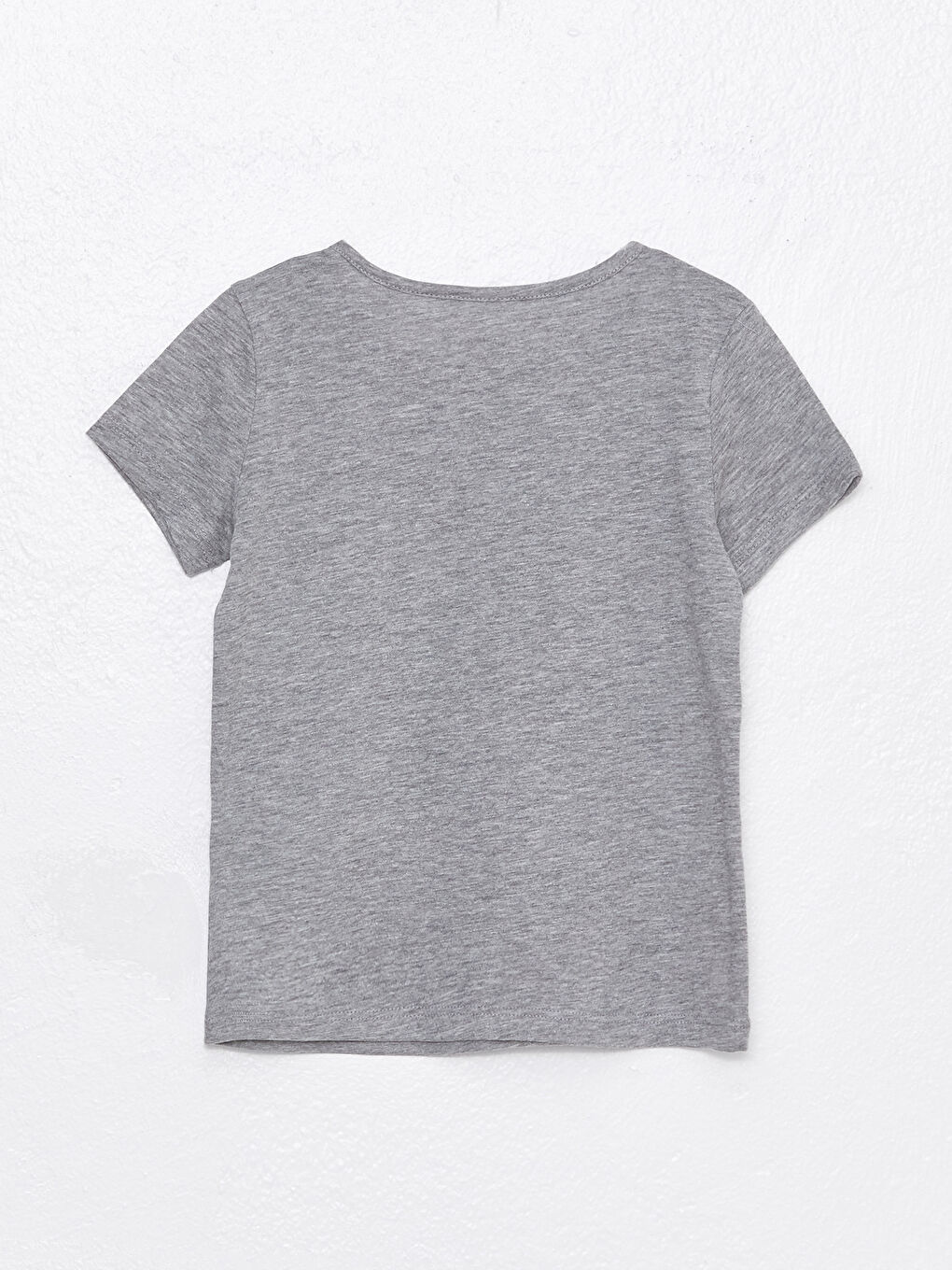 Crew Neck Printed Short Sleeve Girls' T-Shirt-1