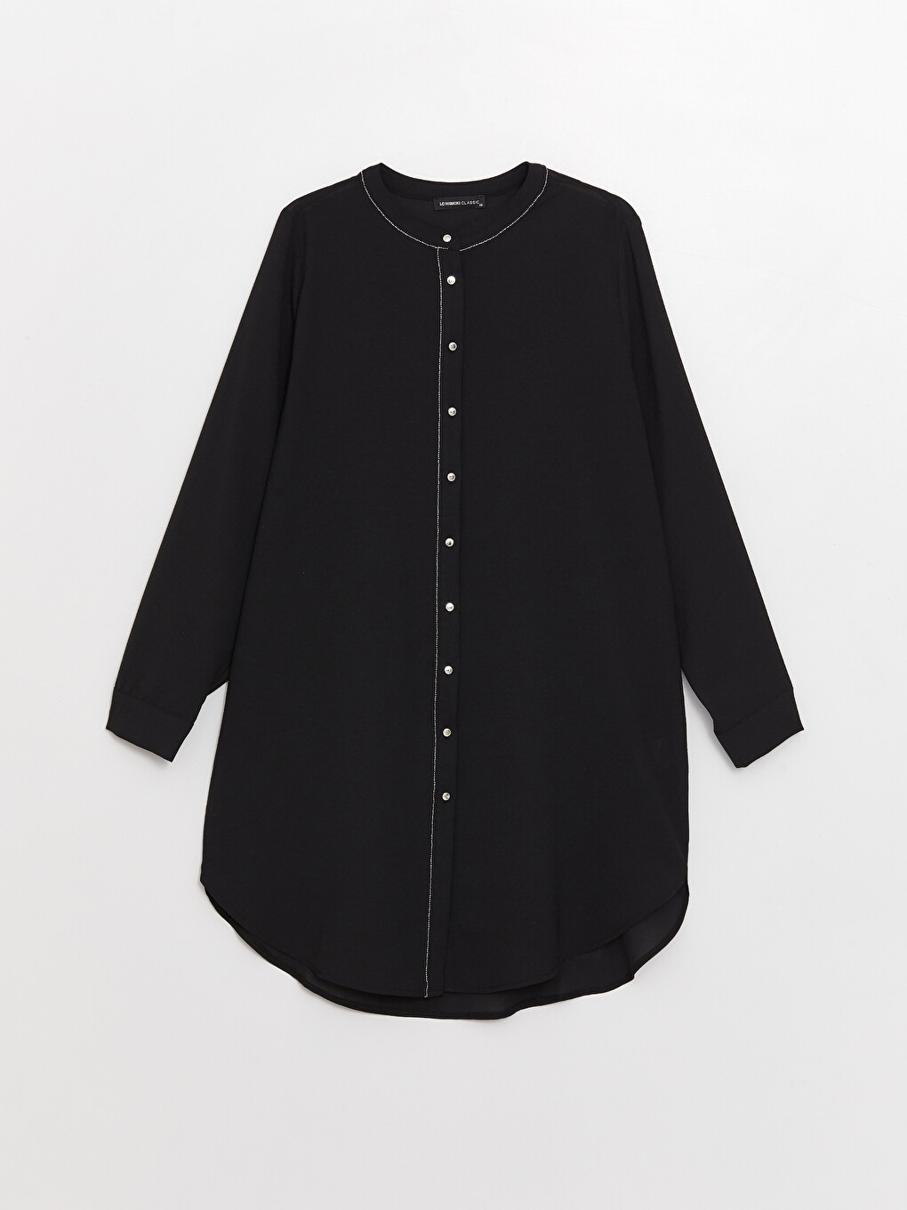 Crew Neck Straight Long Sleeve Aerobin Women's Tunic-5