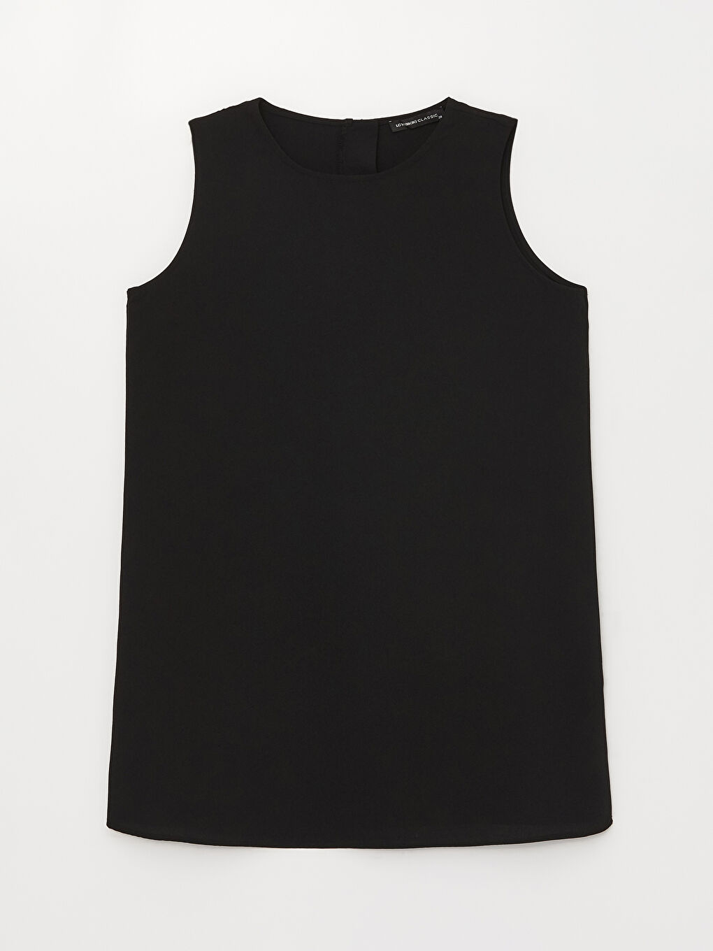 Siyah Bisiklet Yaka Düz Aerobin Kadın Tunik-5