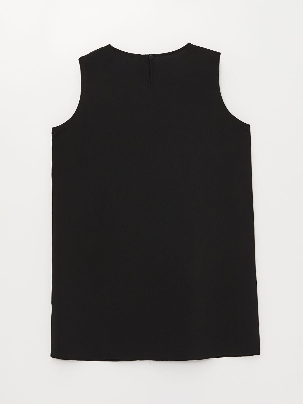 Siyah Bisiklet Yaka Düz Aerobin Kadın Tunik-6