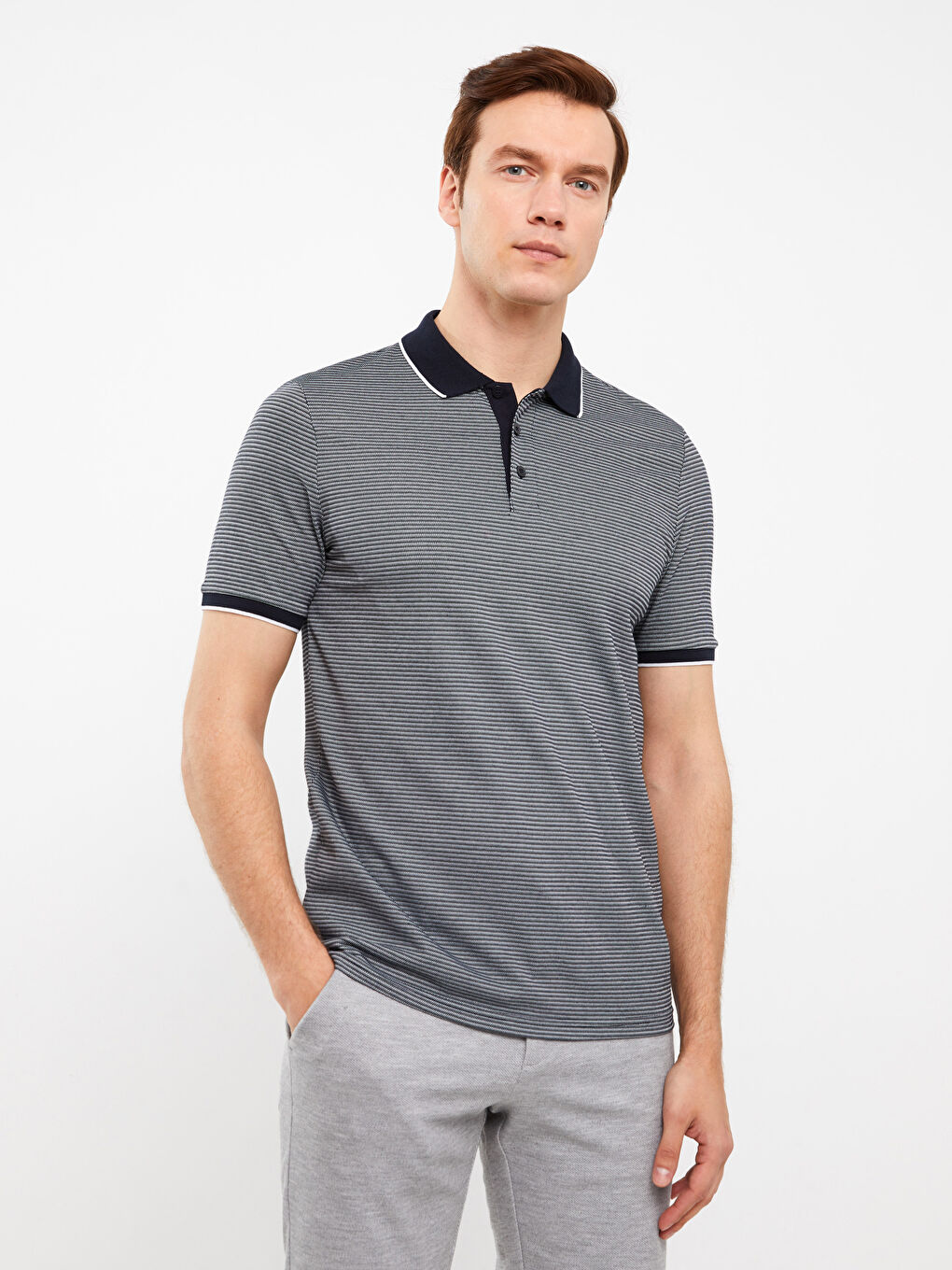 T-shirt homme col polo manches courtes