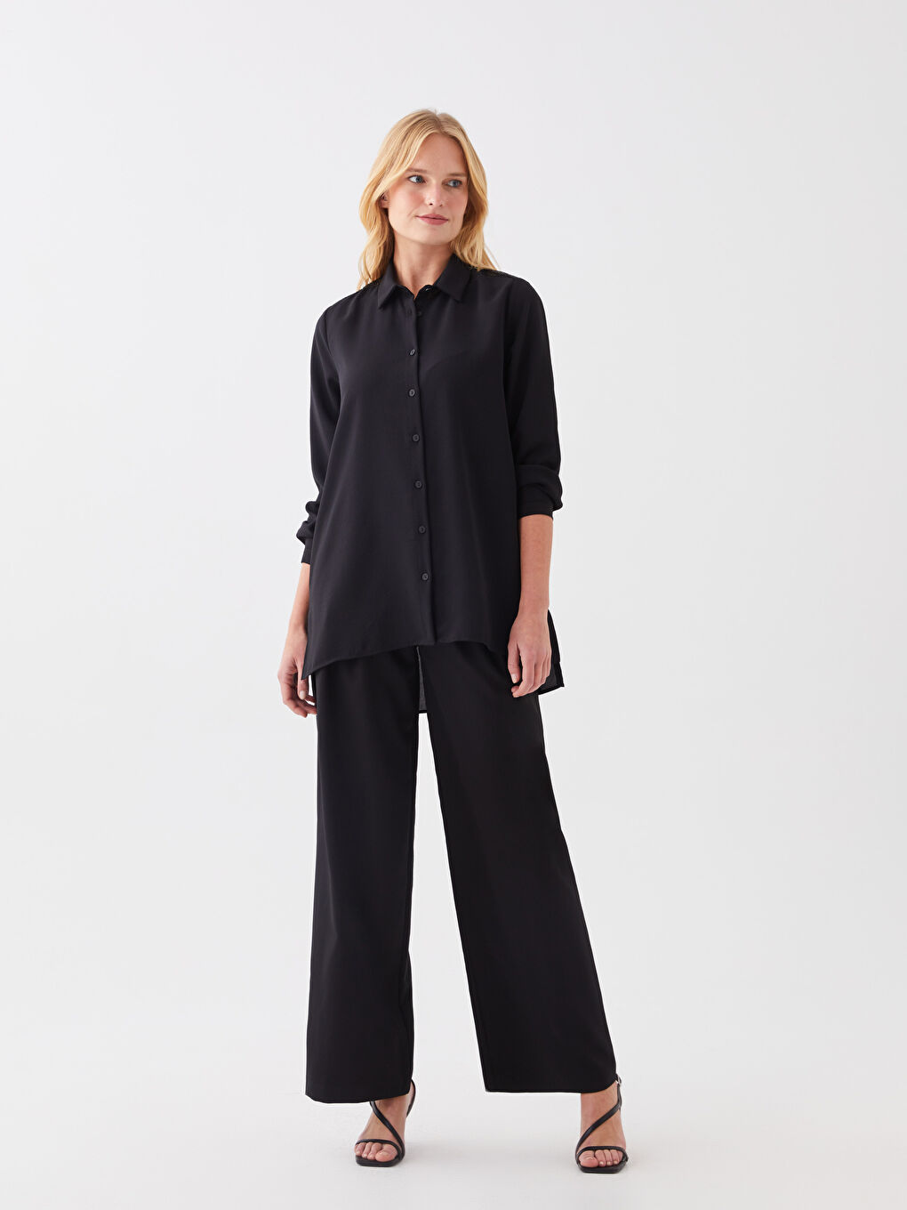 Sequin Embroidered Long Sleeve Aerobin Women's Shirt Tunic-2