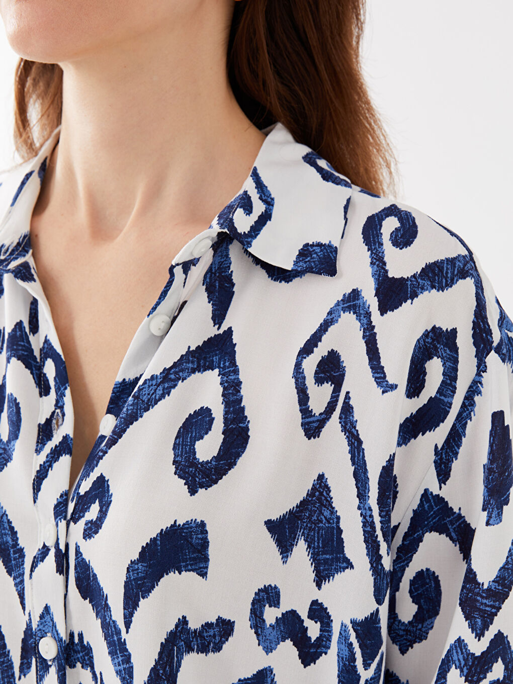 Tunică Cămașă pentru Femei cu Model-3