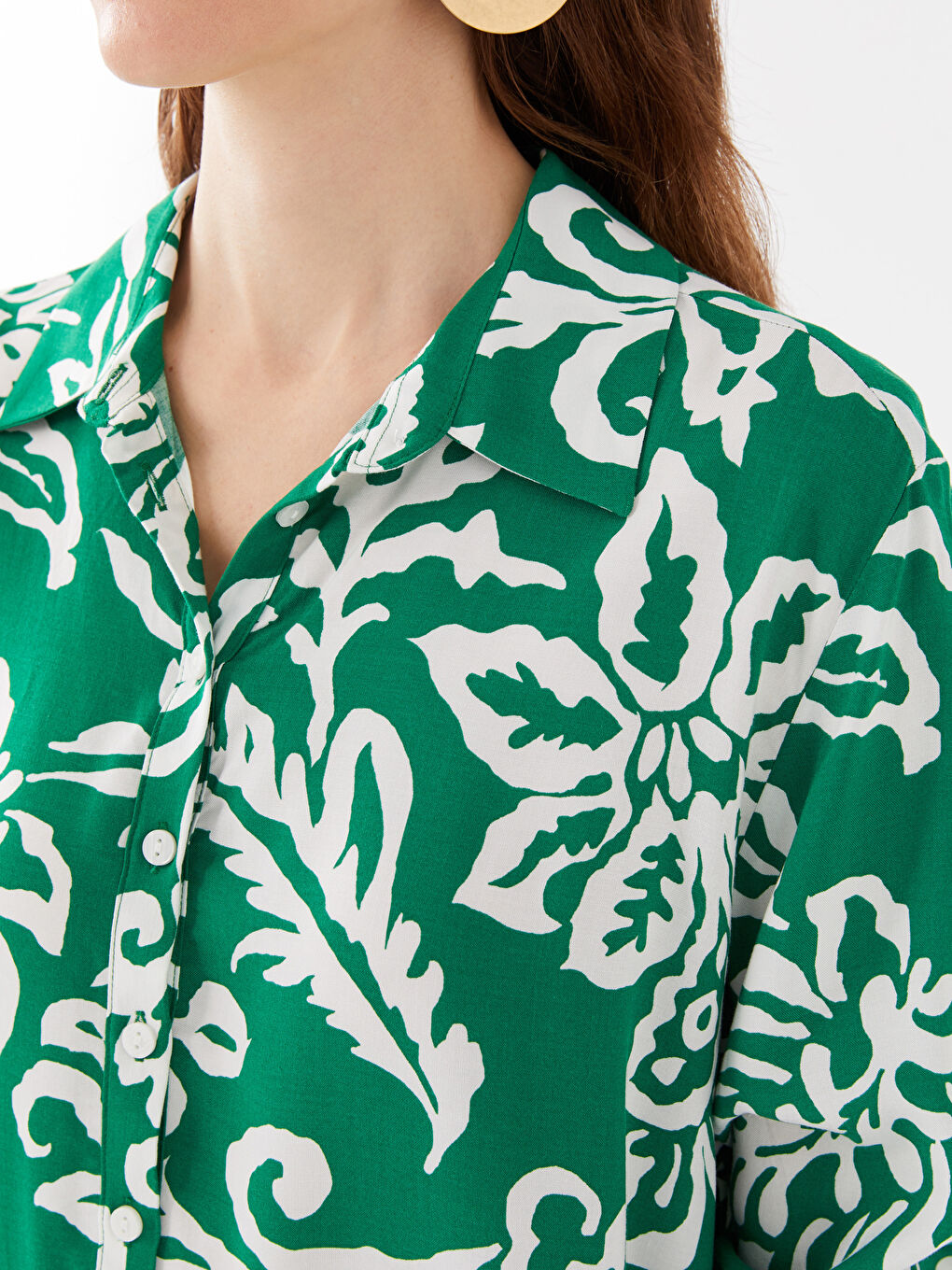 Patterned Women's Shirt Tunic-3