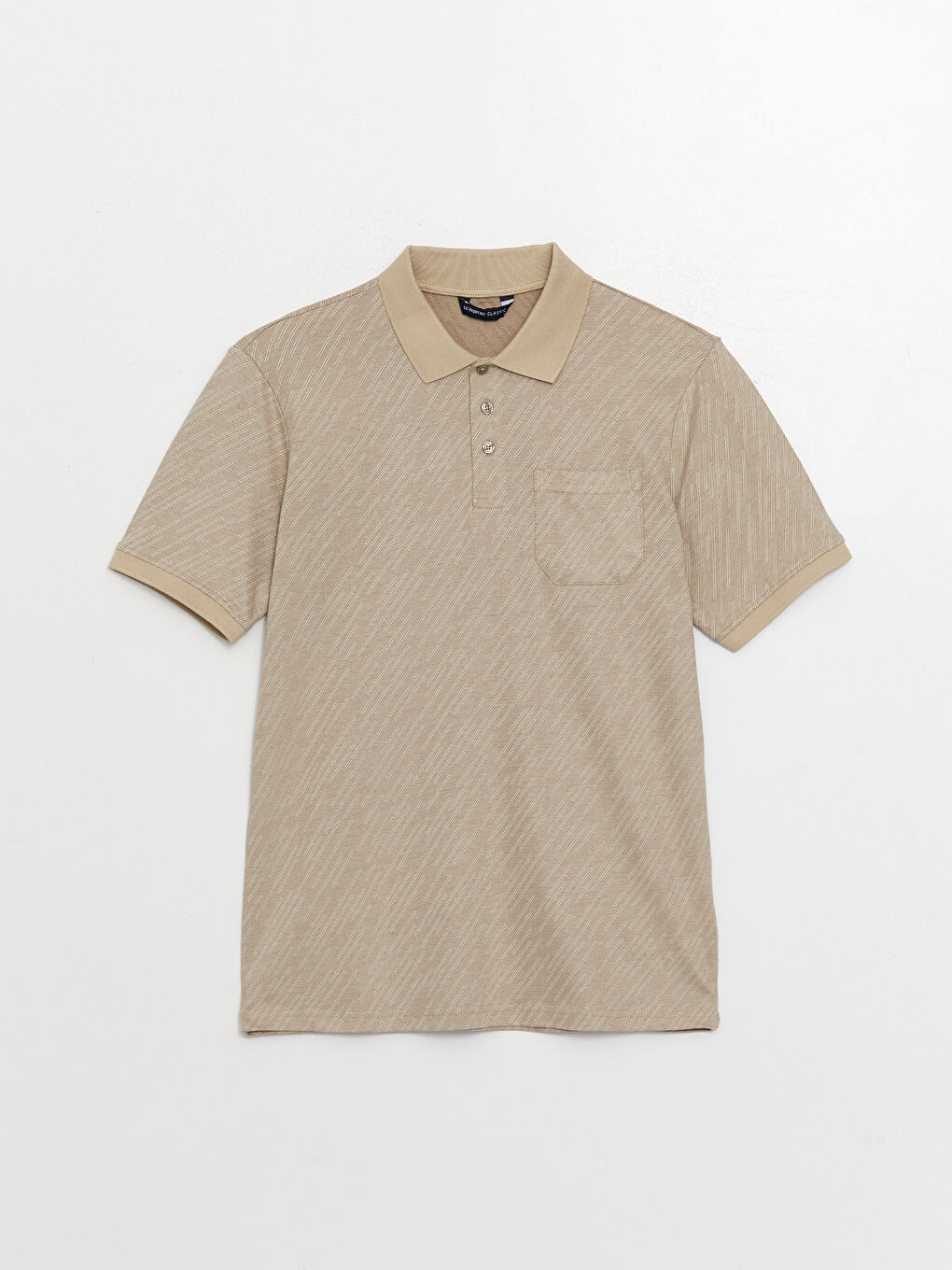 Tricou pentru Bărbați Mercerizat cu Guler Polo și Mânecă Scurtă-5