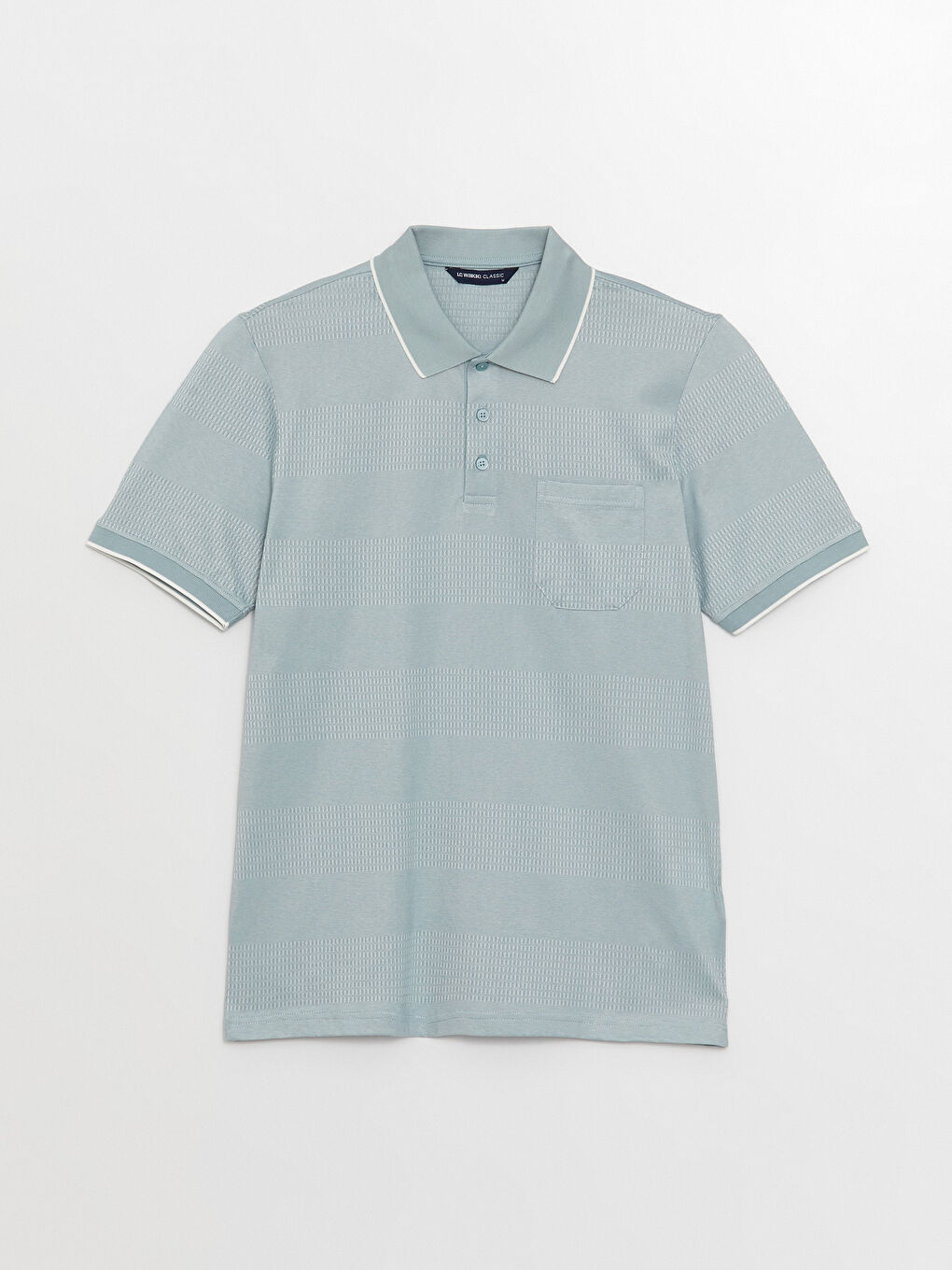 تيشيرت ياقة بولو كم قصير مُعالج بالميرسرايز للرجال-5