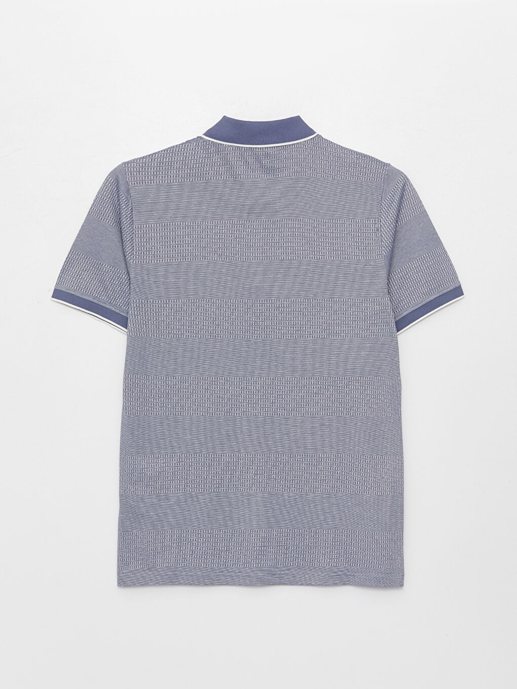 Mercerized Polo Neck Short Sleeve Men's T-Shirt-6