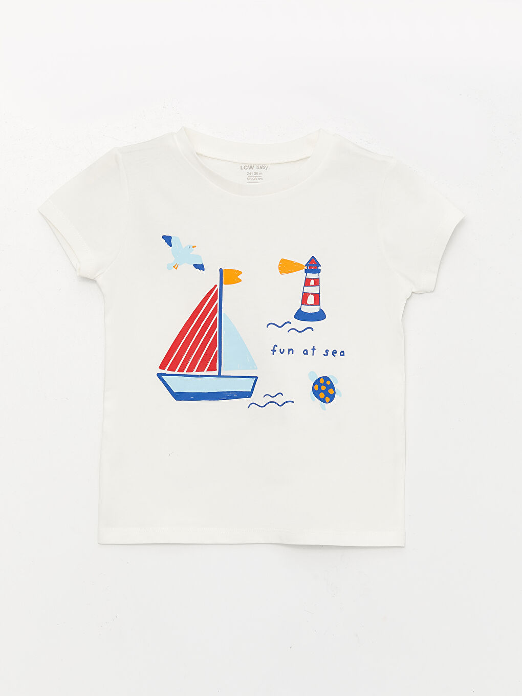 Crew Neck Printed Baby Boys' Pyjama Set-1