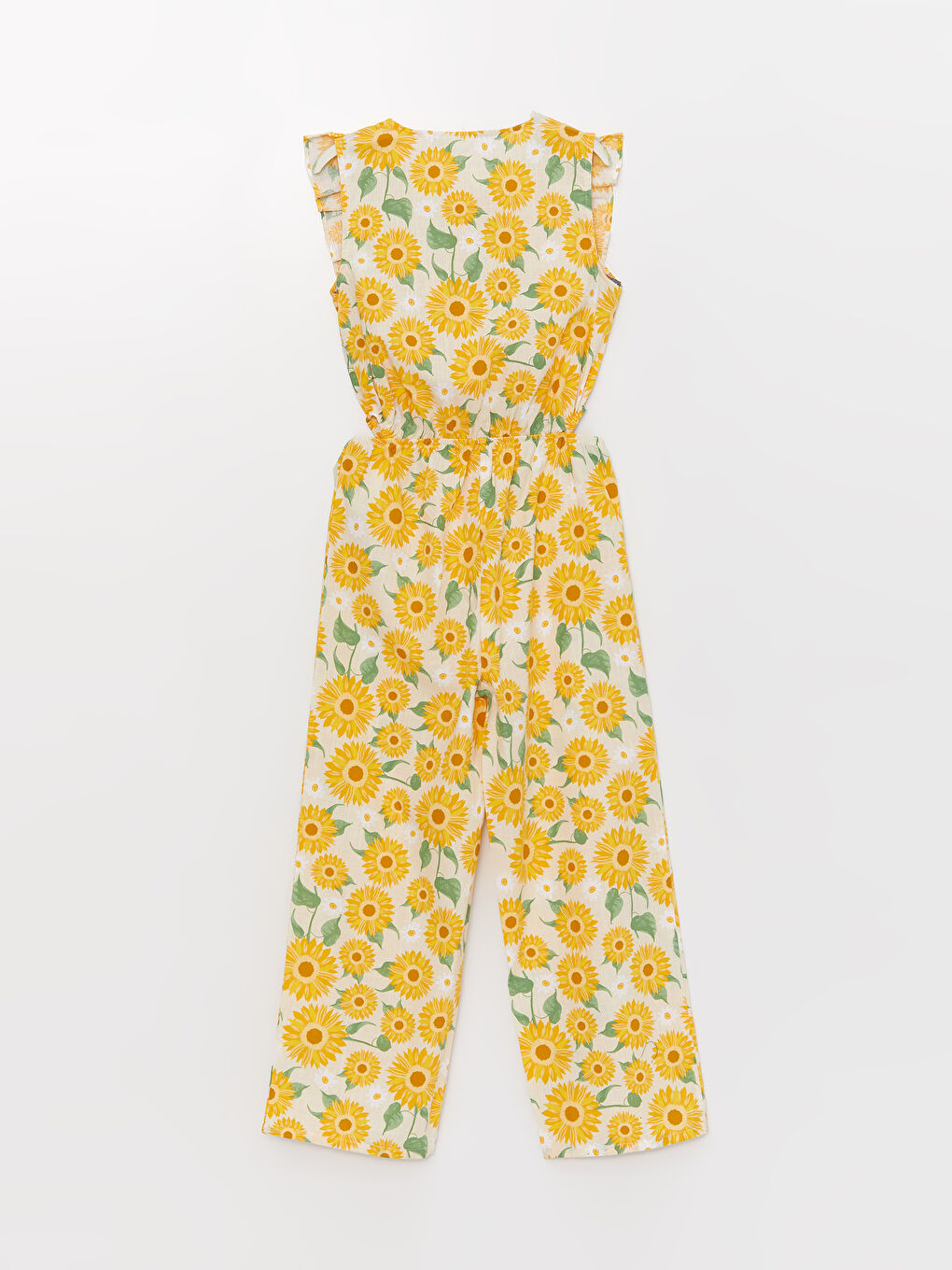 Crew Neck Patterned Girls' Jumpsuit -S3CN29Z4-LRB