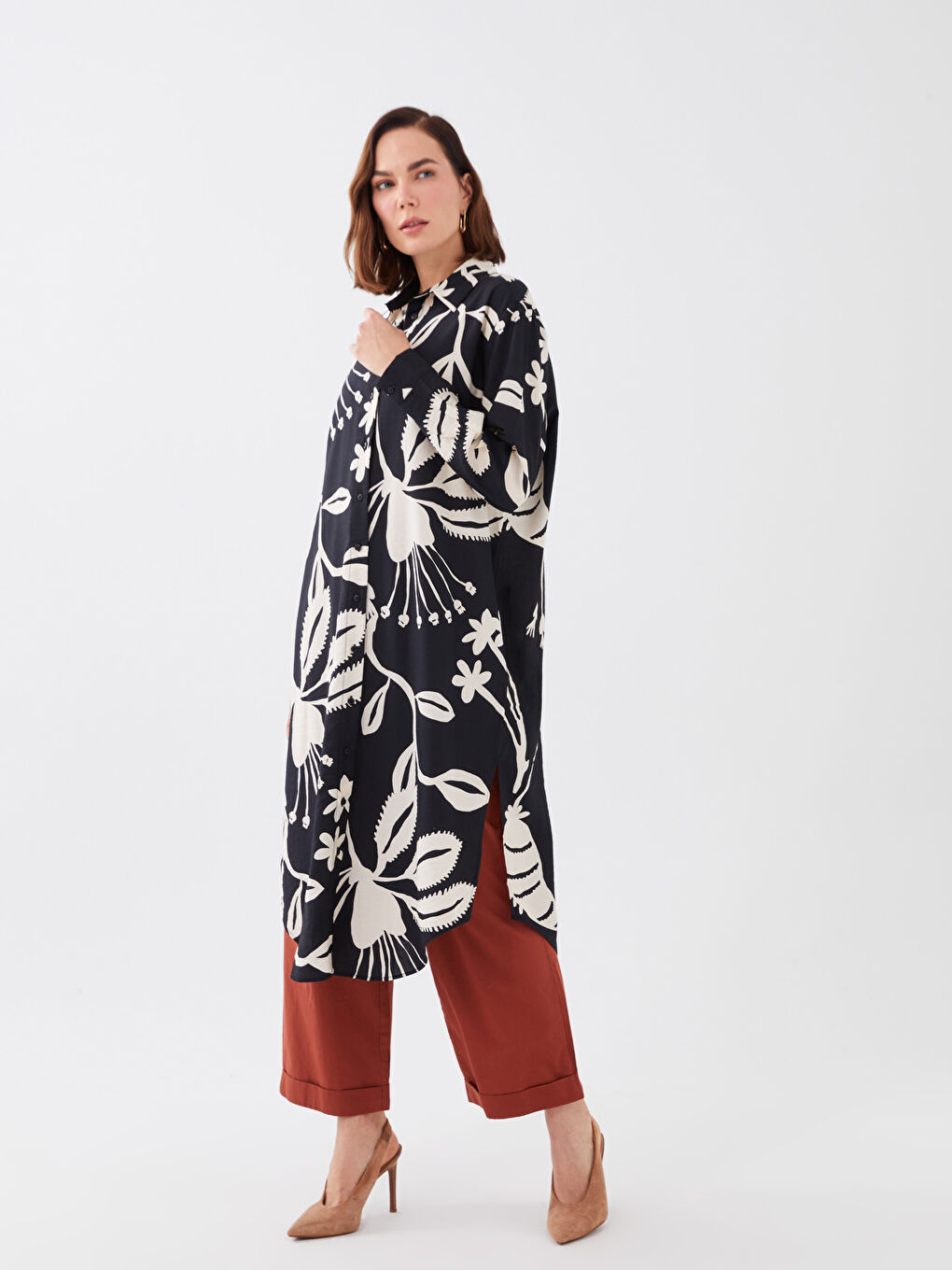 LCWAIKIKI Classic Tunique Chemise à Motifs pour Femmes -S3CN31Z8-LQJ