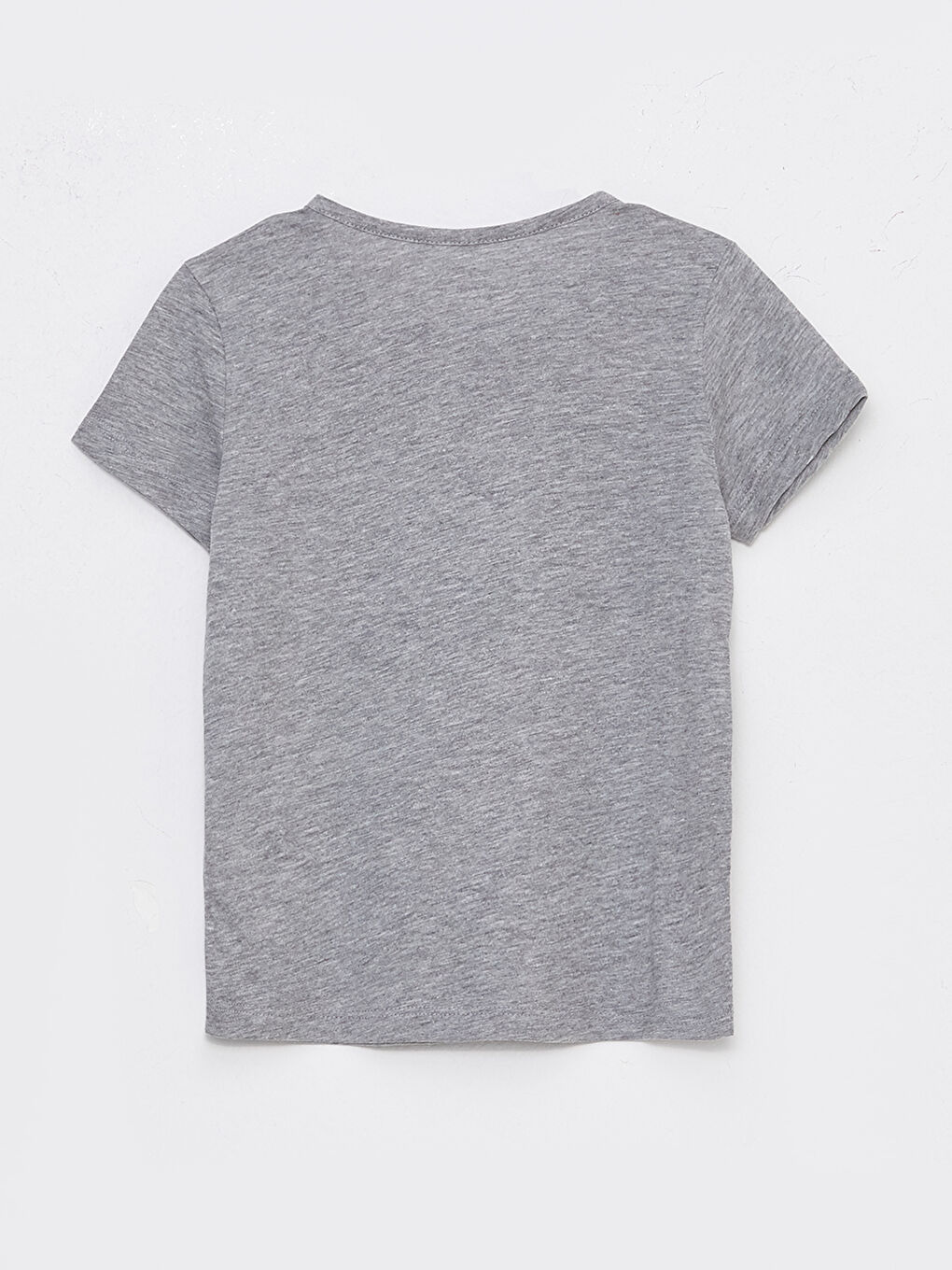 Crew Neck Printed Short Sleeve Girls' T-Shirt-1