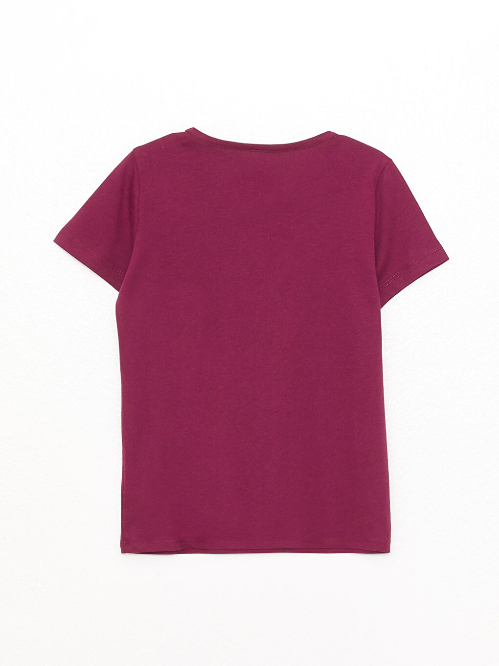 Crew Neck Printed Short Sleeve Girls' T-Shirt-1