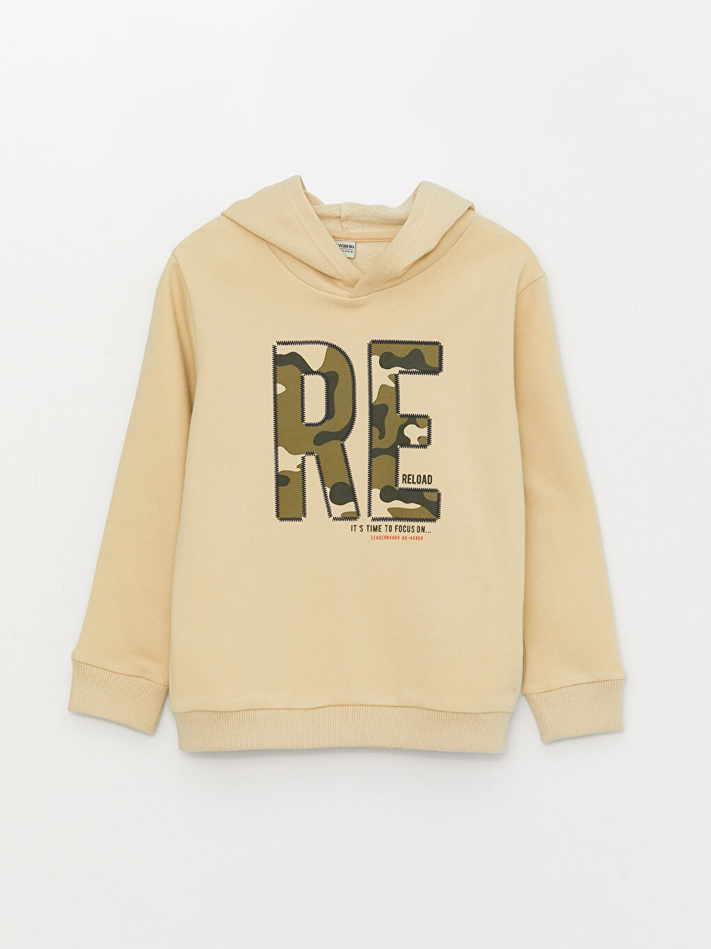 Hooded Printed Long Sleeve Boys' Sweatshirt -S3CN52Z4-G7K