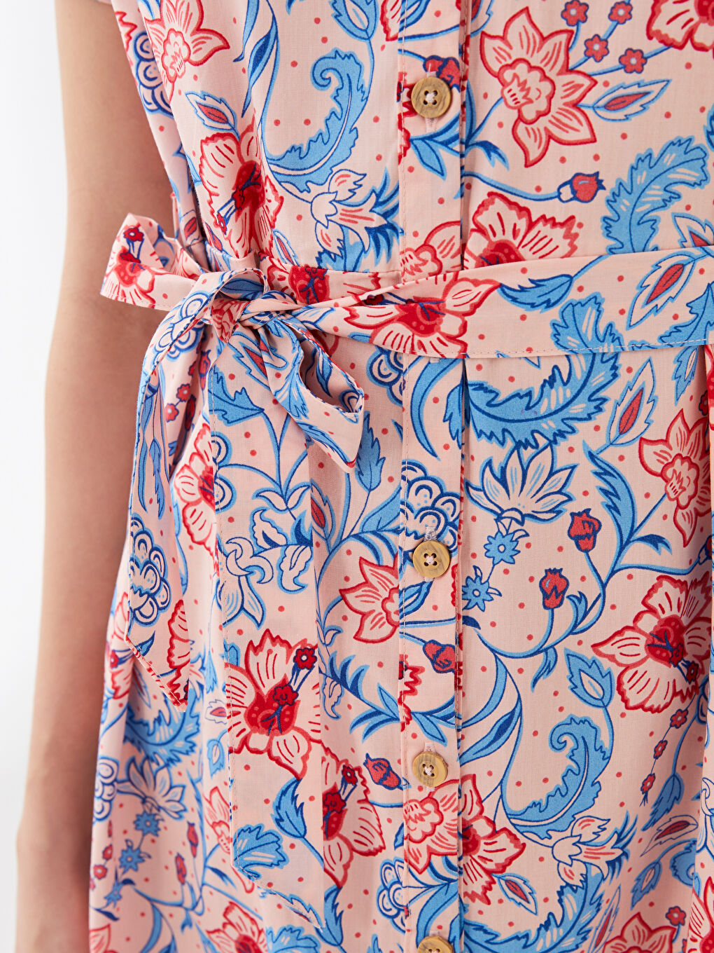 Shirt Collar Patterned Short Sleeve Women's Dress Mother Daughter Combination -S3CN66Z8-LQQ