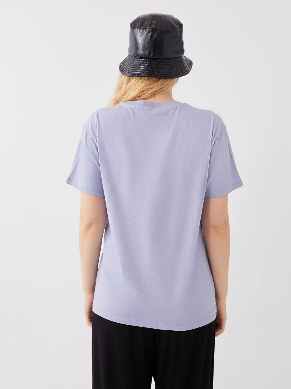 LCW Vision Crew Neck Printed Short Sleeve Women's T-Shirt -S3CN93Z8-FHU
