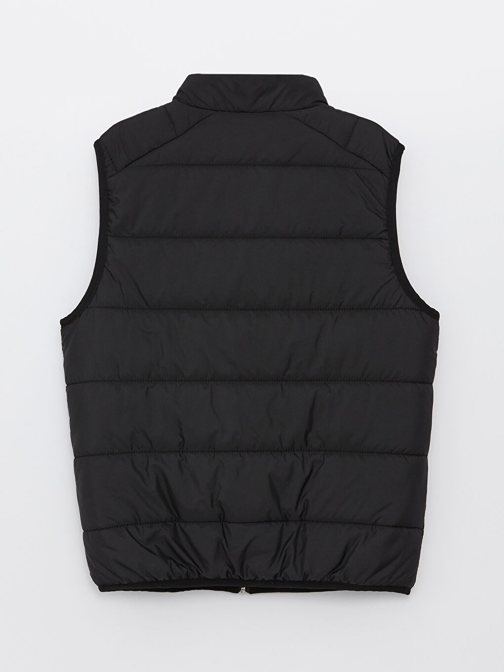 Siyah Standart Kalıp Dik Yaka Erkek Şişme Yelek-7