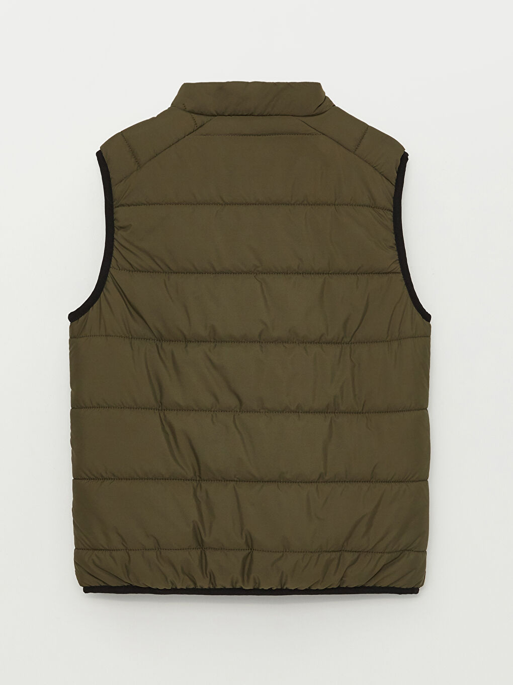 Haki Standart Kalıp Dik Yaka Erkek Şişme Yelek-6