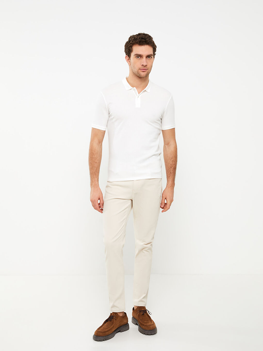 Polo Neck Short Sleeve Men's T-Shirt -S3CO01Z8-R9J