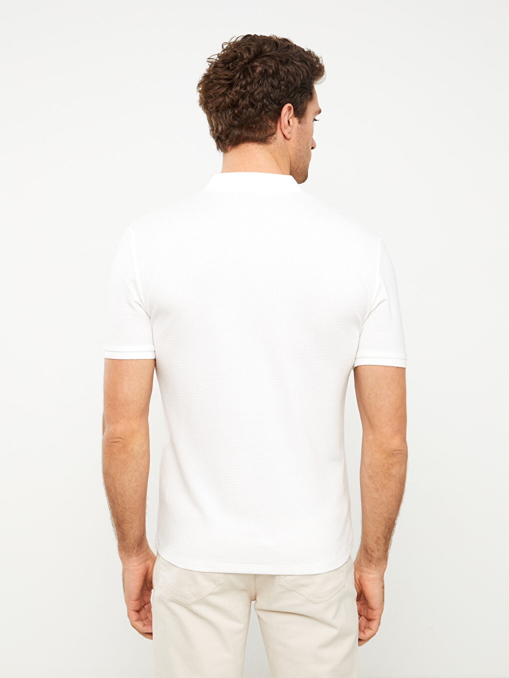 Polo Neck Short Sleeve Men's T-Shirt -S3CO01Z8-R9J