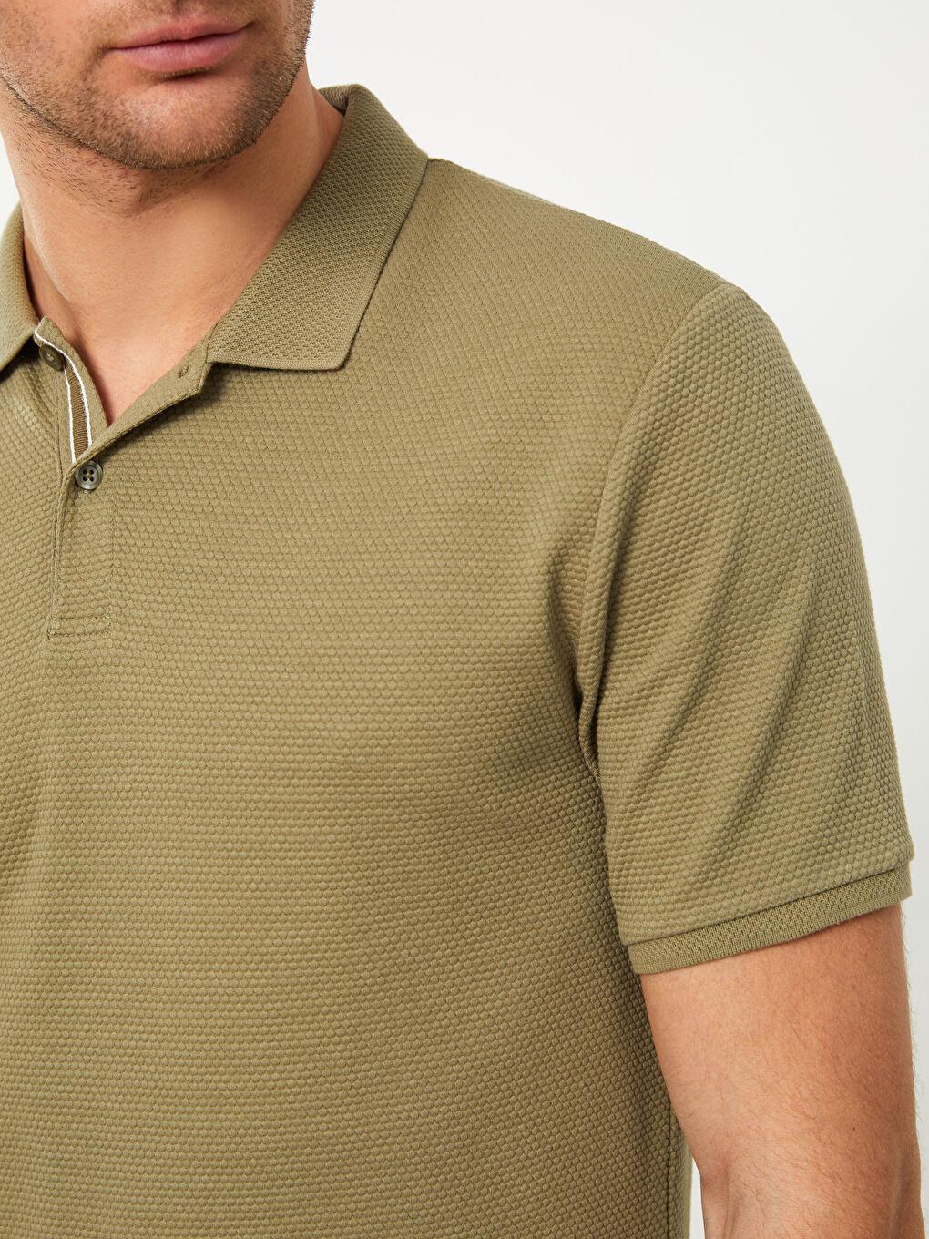 Tricou cu Guler Polo și Mânecă Scurtă pentru Bărbați-3